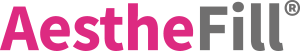 Aesthefill logo pink grey